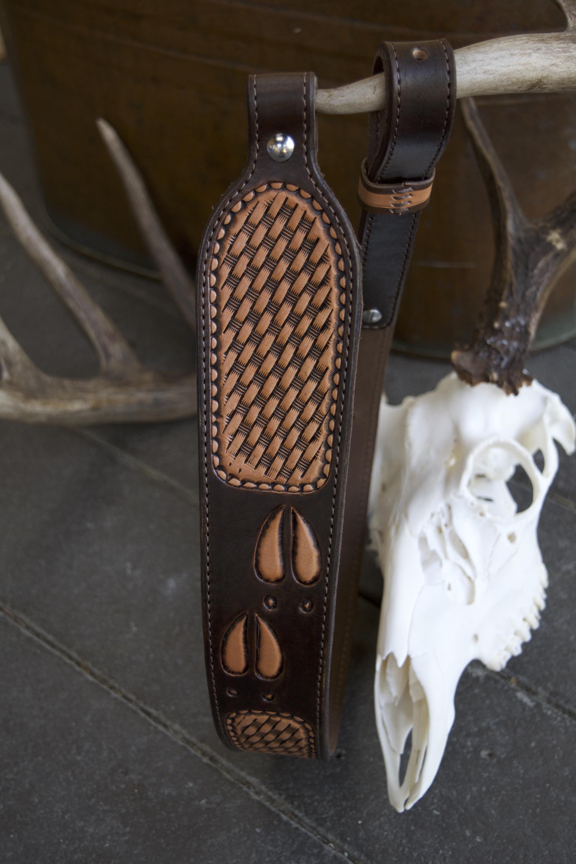 Deer Track Gun Sling, Brown