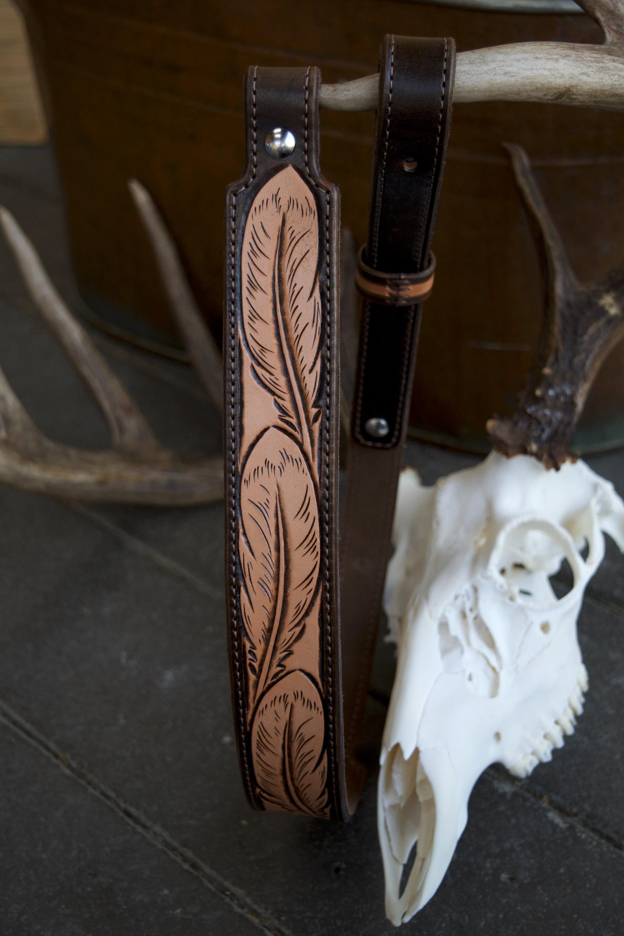 Feather Gun Sling, Brown