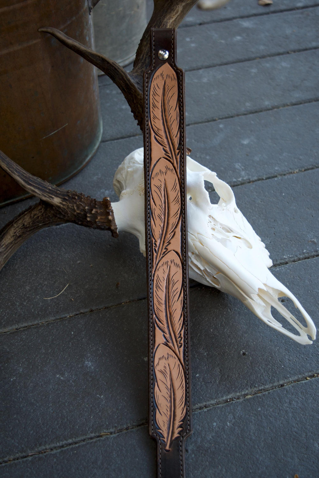 Feather Gun Sling, Brown