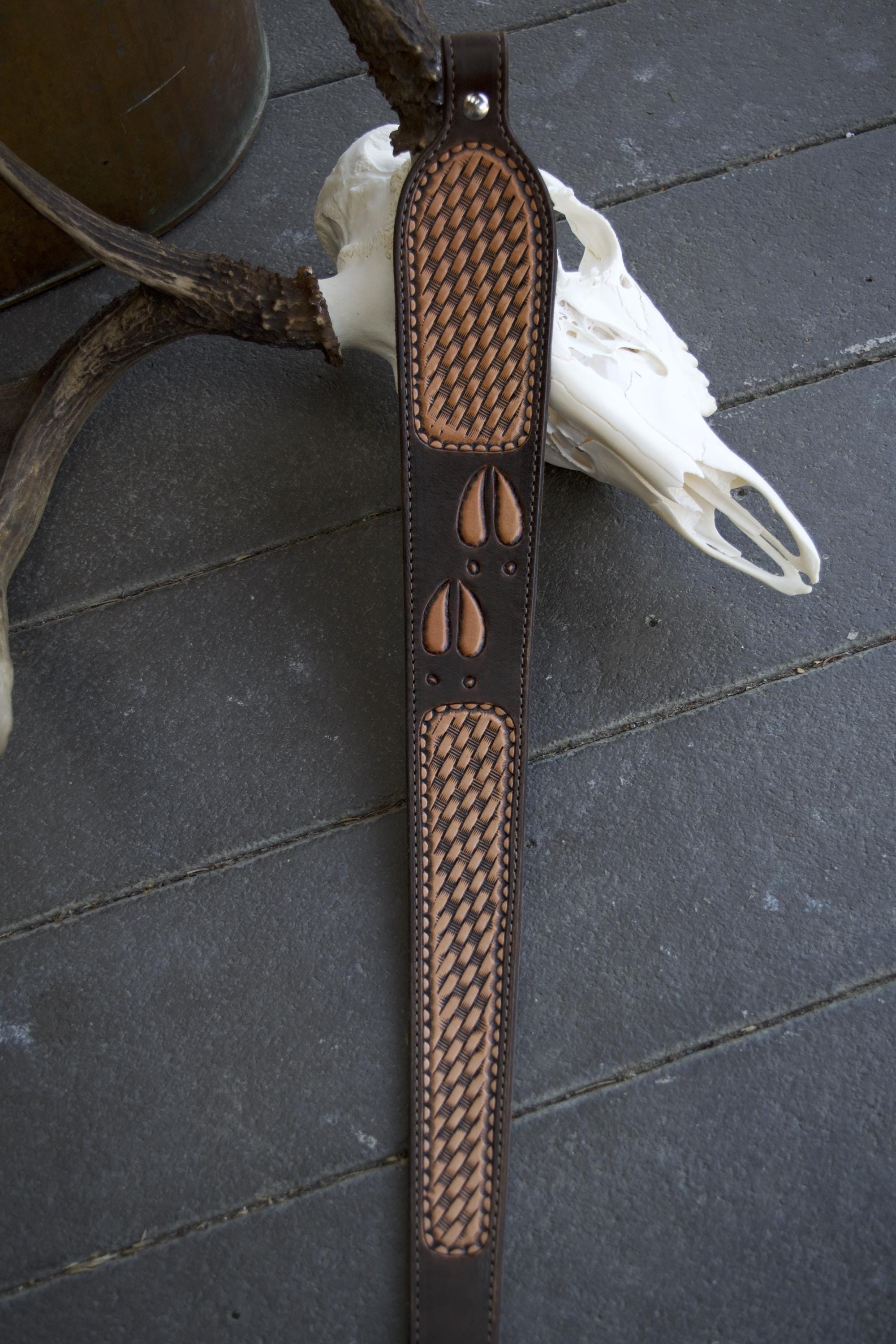 Deer Track Gun Sling, Brown